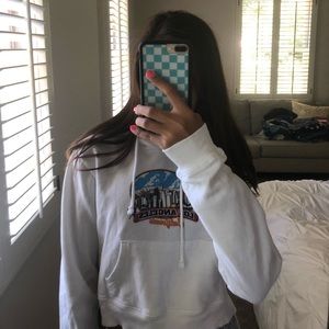 Brandy Melville Cropped LA Hoodie